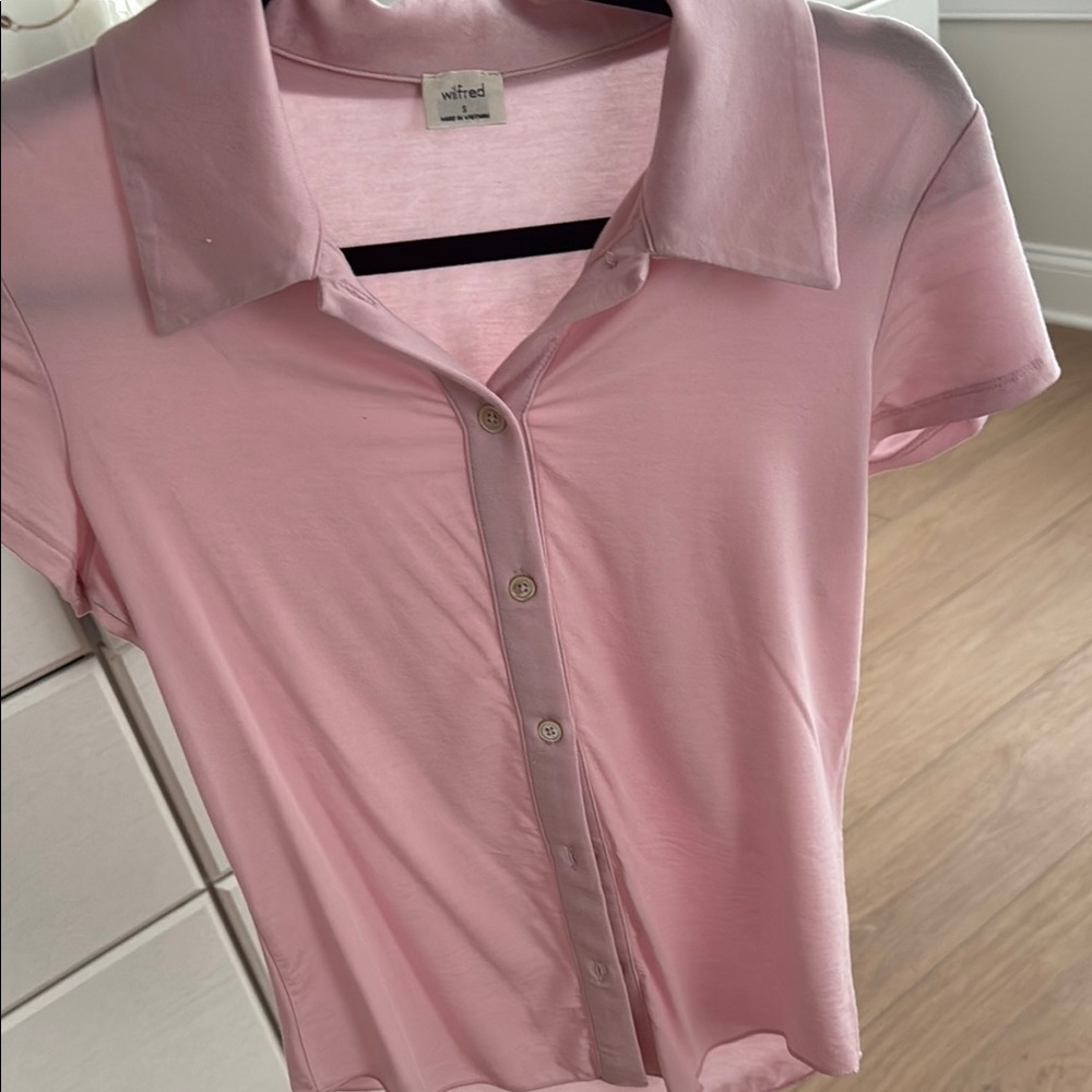 Wilfred Light Pink Button-Down Shirt